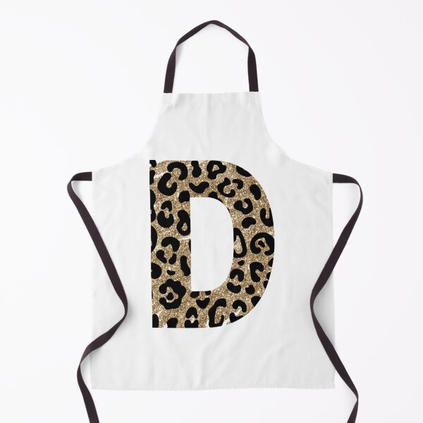 Item preview, Letter D Initial - Metallic Gold Glitter Animal Print designed and sold by brookemiller801.