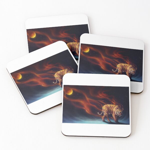 Item preview, Fire Tiger Moon designed and sold by Rowena Jones.