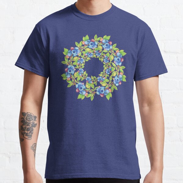 Swirling Maine Blueberries Classic T-Shirt
