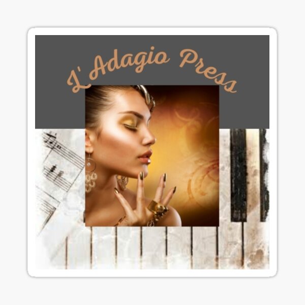 L'Adagio Press logo print Sticker