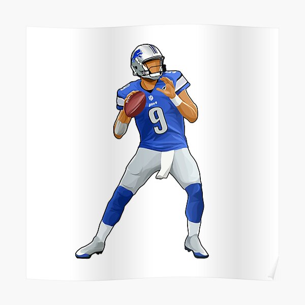 Calvin Johnson Detroit Lions Art Poster by Joe Hamilton - Fine Art