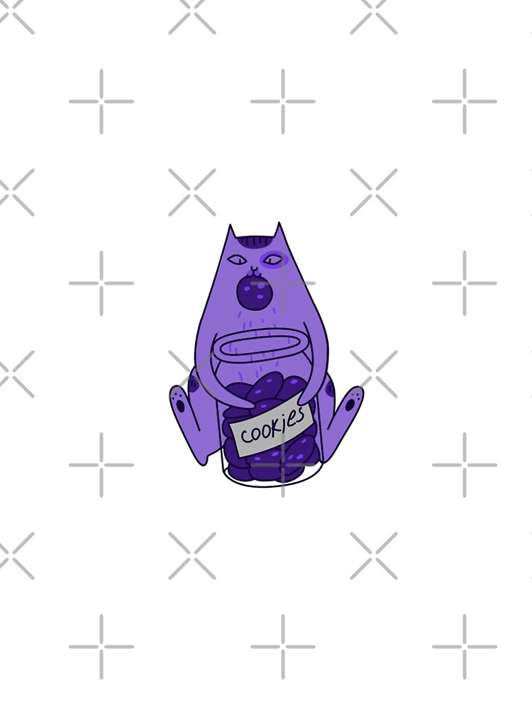 Aperçu 5 sur 5. Robe trapèze avec l'œuvre chat de biscuits créée et vendue par Rondeboy.