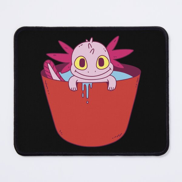 Item preview, Axolotl Smiling In a Bucket designed and sold by MyArtYourWorld.