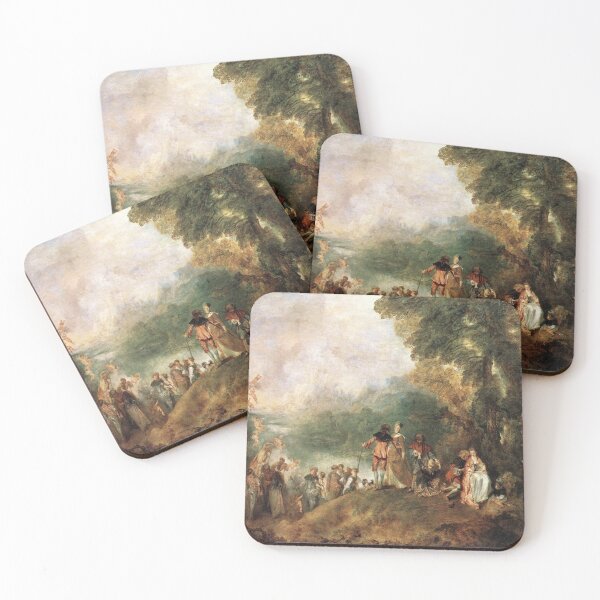Item preview, Antoine Watteau's The Embarkation for Cythera designed and sold by mosfunky.