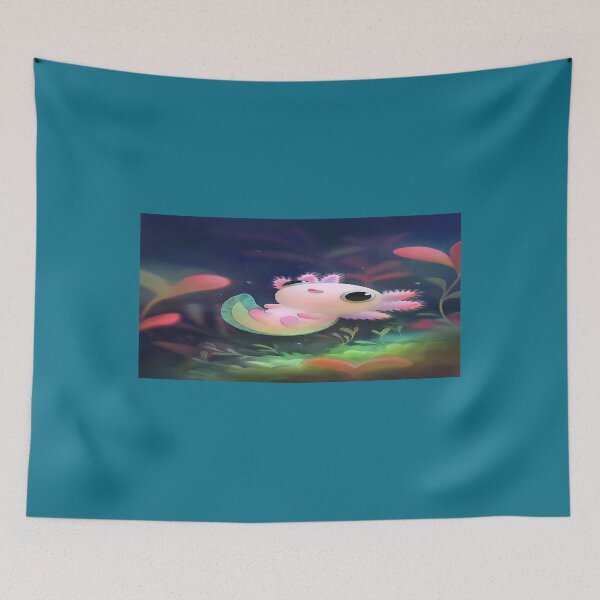 Item preview, Axolotl Smiling Mouse Pad designed and sold by MyArtYourWorld.