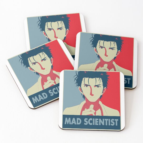 Artikelvorschau, Visual Novel Game Steins Gate Anime Science Adventure - Mad Scientist Pop Art Rave Acid entworfen und verkauft von SteinsGateMiche.
