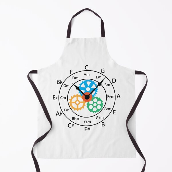 Item preview, Circle of Fifths Mechanical Clock Style Light Theme designed and sold by nightsworthy.