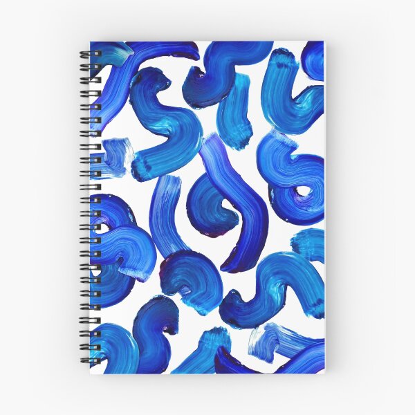 Item preview, Blue paint strokes pattern designed and sold by MartaOlgaKlara.