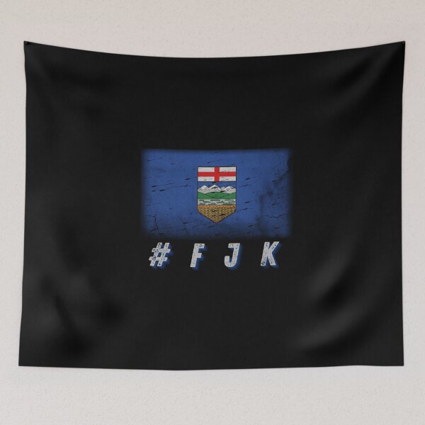 Item preview, #FJK, Pro Alberta, Pro Canadian, Alberta Distressed Flag, F Kenney, F JK designed and sold by Sun Sand & Sea Art.