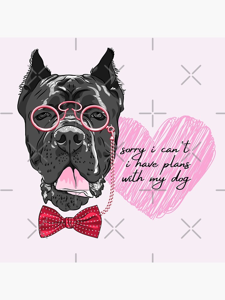 "Black Cane Corso with quote " Poster for Sale by LiloPaul Redbubble
