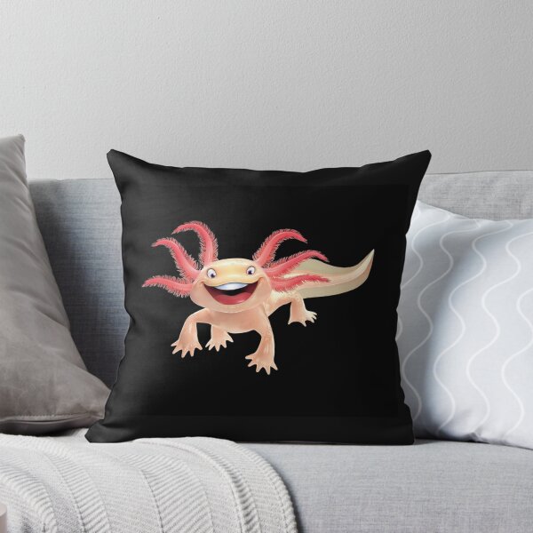 Item preview, AXOLOTL SMILING TRENDY Throw Blanket designed and sold by MyArtYourWorld.