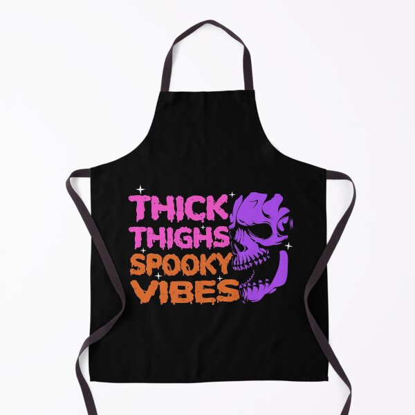 Item preview, thick thighs and spooky vibes Halloween witchy goth skull   designed and sold by Majesticoo.