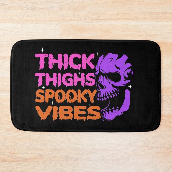 Item preview, thick thighs and spooky vibes Halloween witchy goth skull   designed and sold by Majesticoo.