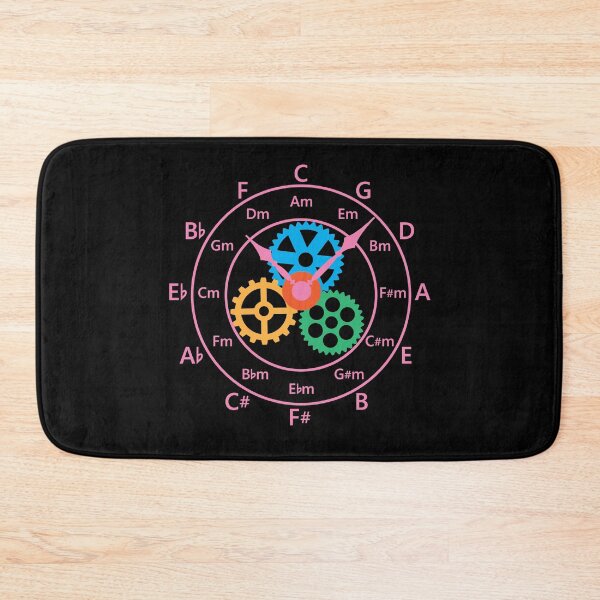 Item preview, Circle of Fifths Mechanical Clock Style Hot Pink designed and sold by nightsworthy.