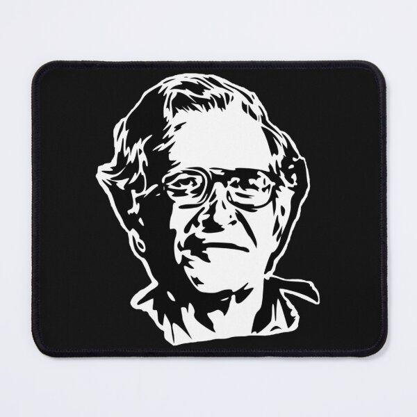 Item preview, Noam Chomsky stencil white  designed and sold by KrystinaPollich.