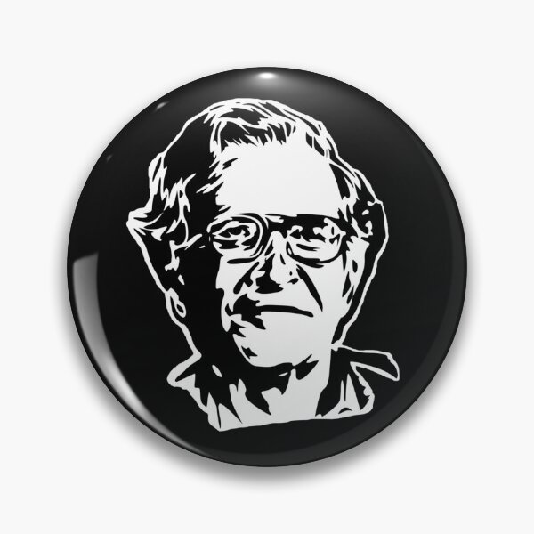 Item preview, Noam Chomsky stencil white  designed and sold by KrystinaPollich.