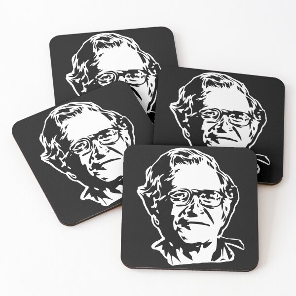 Item preview, Noam Chomsky stencil white  designed and sold by KrystinaPollich.