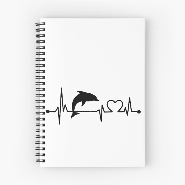 Item preview, DOLPHIN HEARTBEAT BLACK designed and sold by bestteez.