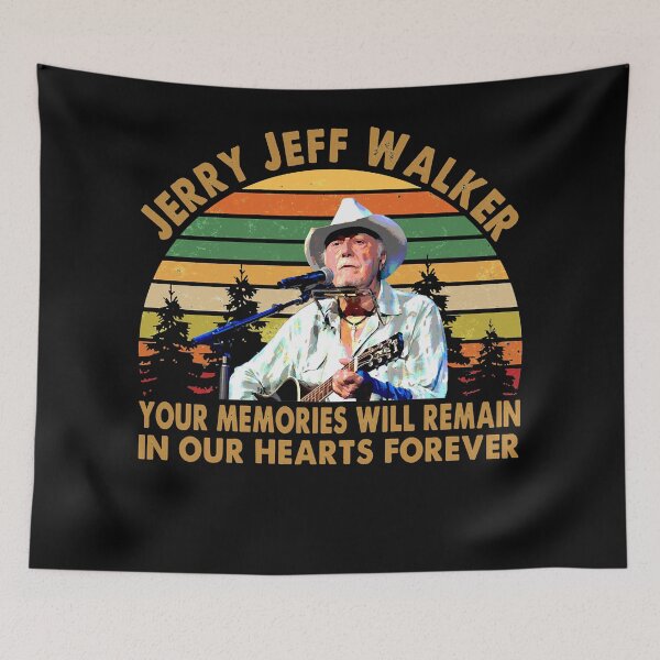 Item preview, Mens Womens Jerry Jeff Walker Your Memories Will Remain In Our Hearts Forever Retro Vintage designed and sold by BethSchmeler410.