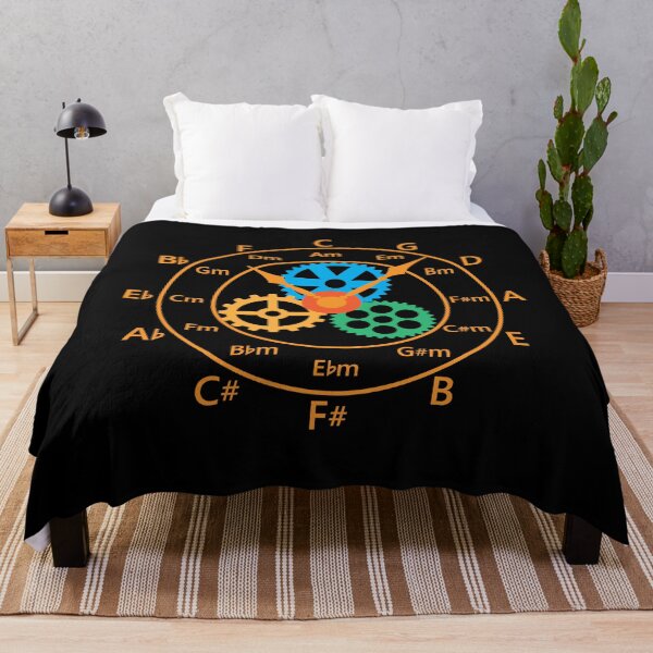 Item preview, Circle of Fifths Mechanical Clock Style Warm Orange designed and sold by nightsworthy.