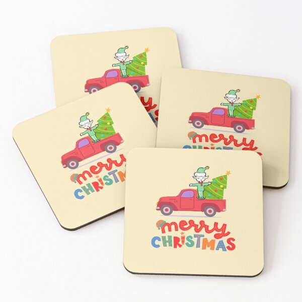 Item preview, Christmas Elf Riding Monster Truck designed and sold by BhavyaBathla.