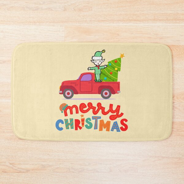 Item preview, Elfo navideño montando un camión monstruo designed and sold by BhavyaBathla.