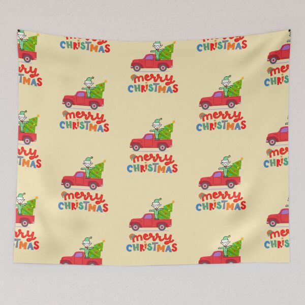 Item preview, Elfo navideño montando un camión monstruo designed and sold by BhavyaBathla.