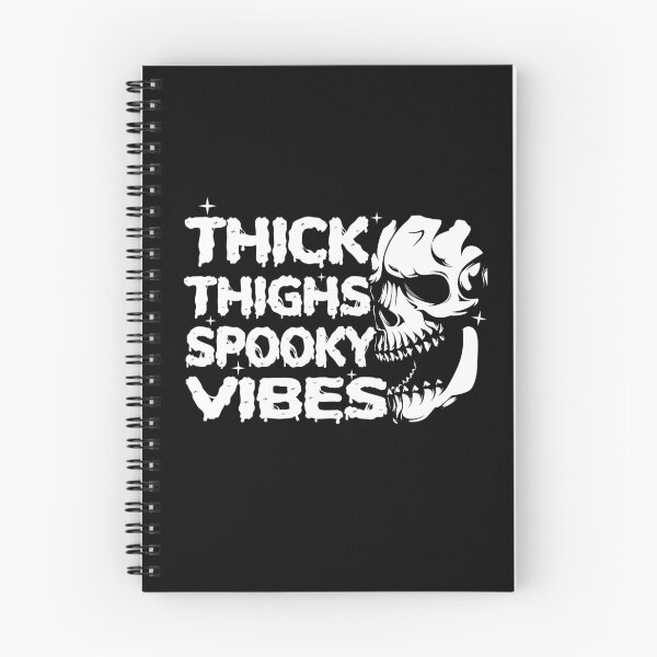 Item preview, thick thighs and spooky vibes Halloween witchy goth skull   designed and sold by Majesticoo.