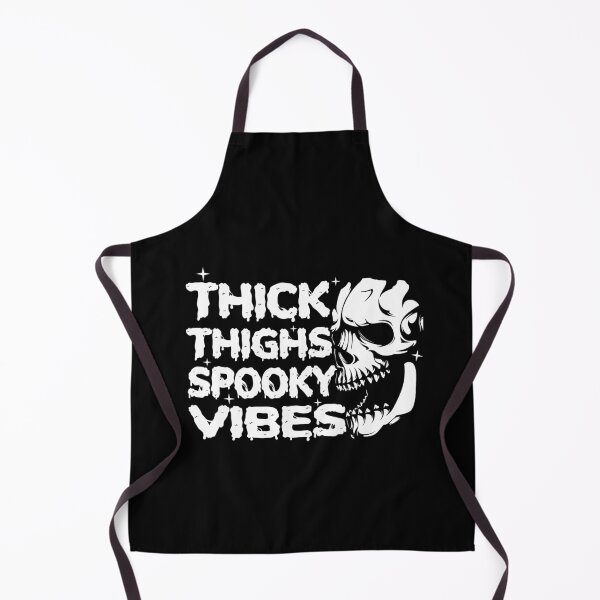 Item preview, thick thighs and spooky vibes Halloween witchy goth skull   designed and sold by Majesticoo.