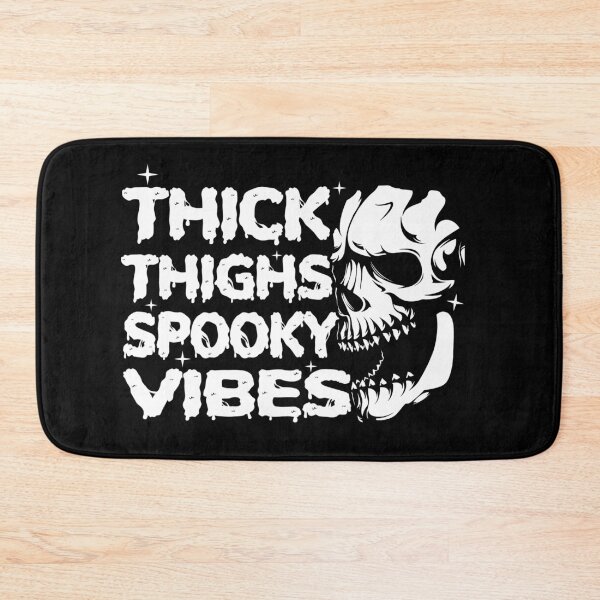 Item preview, thick thighs and spooky vibes Halloween witchy goth skull   designed and sold by Majesticoo.