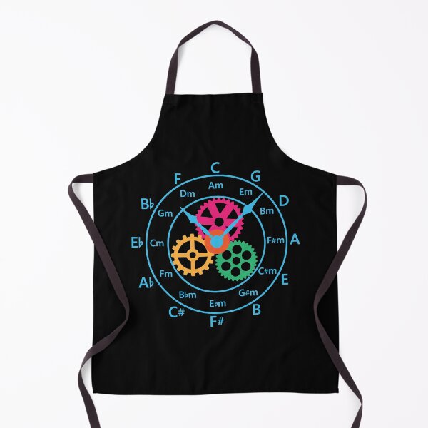 Item preview, Circle of Fifths Mechanical Clock Style Cool Blue designed and sold by nightsworthy.