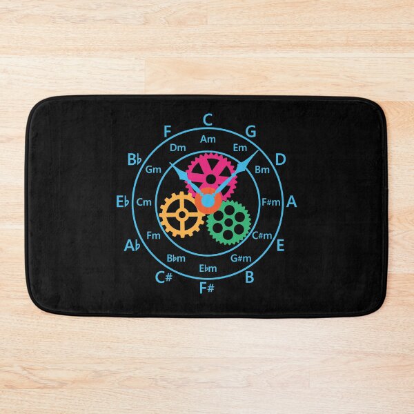 Item preview, Circle of Fifths Mechanical Clock Style Cool Blue designed and sold by nightsworthy.