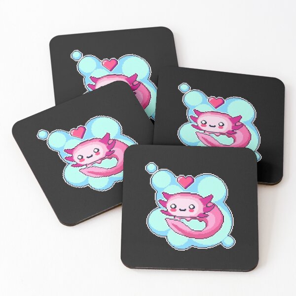Item preview, Cute smiling Axolotl  designed and sold by MyArtYourWorld.