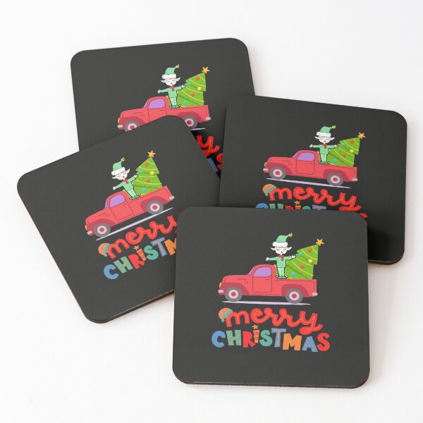 Item preview, Christmas Elf Riding Monster Truck designed and sold by BhavyaBathla.