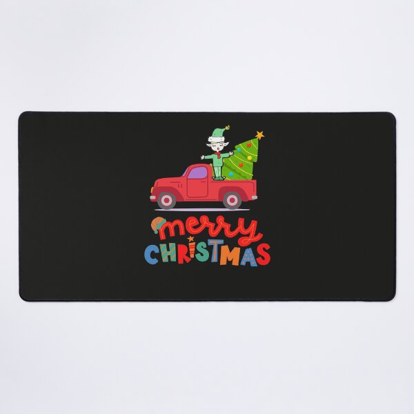 Item preview, Christmas Elf Riding Monster Truck designed and sold by BhavyaBathla.