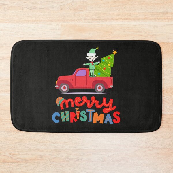 Item preview, Christmas Elf Riding Monster Truck designed and sold by BhavyaBathla.