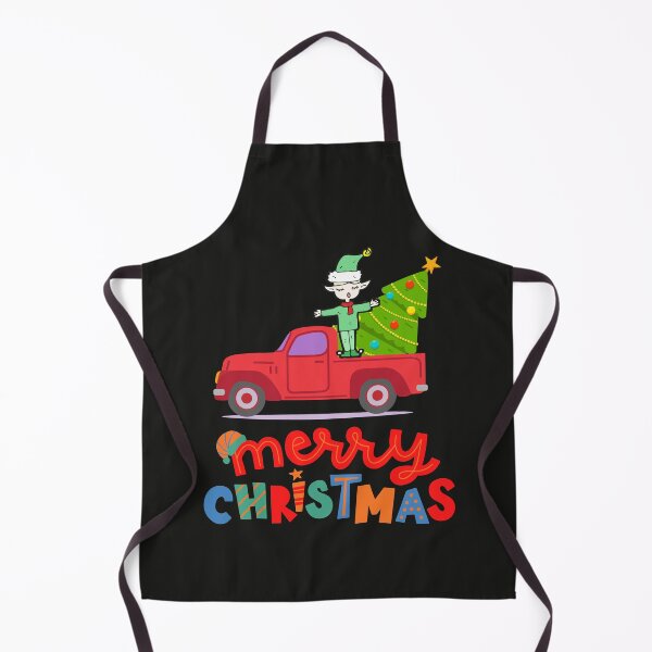 Item preview, Christmas Elf Riding Monster Truck designed and sold by BhavyaBathla.