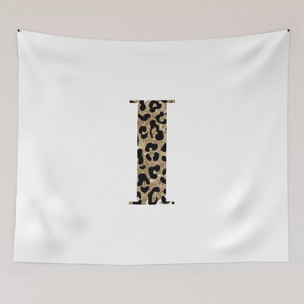 Item preview, Gold Letter I Metallic Glitter Animal Print Monogram designed and sold by brookemiller801.