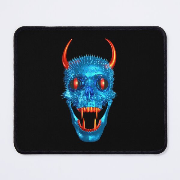 Item preview, Halloween Demon skull in blue designed and sold by bradm50.