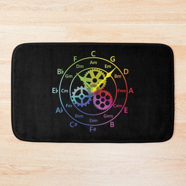 Item preview, Circle of Fifths Mechanical Clock Style Color Wheel designed and sold by nightsworthy.