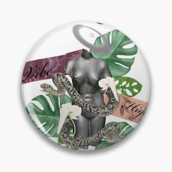 Item preview, Vibe high Greek  stone and nature with snakes and trippy flower 2 matte gray  designed and sold by VantaTheArtist.