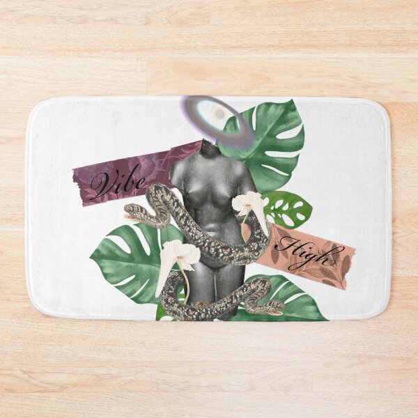 Item preview, Vibe high Greek  stone and nature with snakes and trippy flower 2 matte gray  designed and sold by VantaTheArtist.
