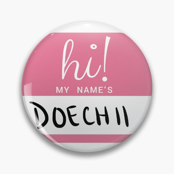 Item preview, hi my name's doechii with two i's nametag designed and sold by MediaFill.