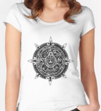 Mesoamerica - Aztec Calendar Women's Fitted Scoop T-Shirt