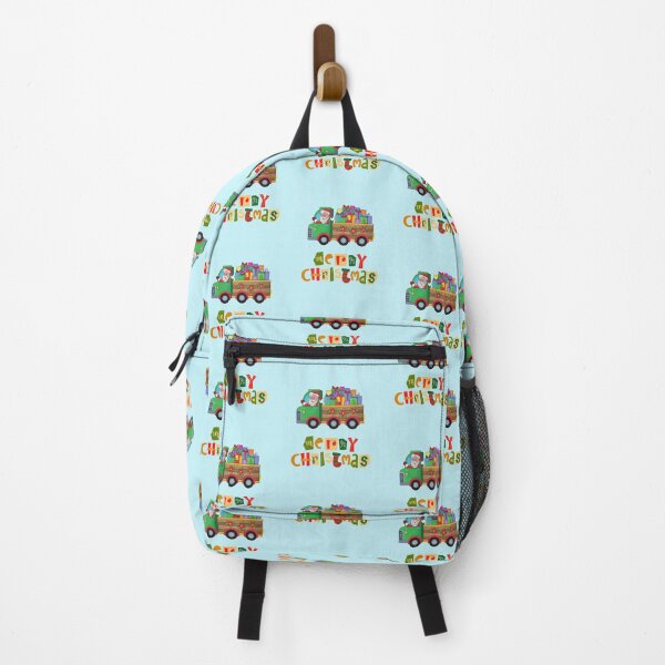 Item preview,  Christmas Elf Riding Monster Truck designed and sold by BhavyaBathla.