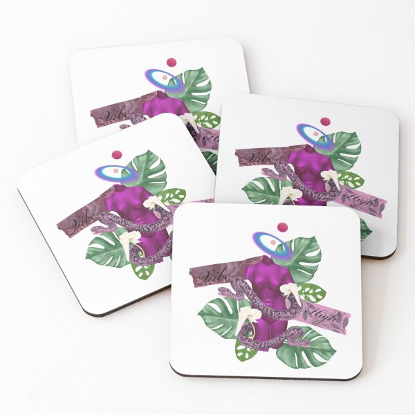 Item preview, Vibe high Greek  stone and nature with snakes and trippy flower 3 purple designed and sold by VantaTheArtist.