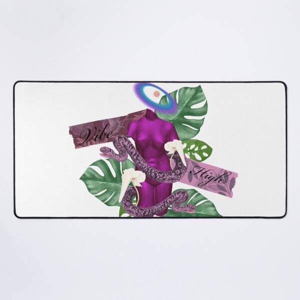 Item preview, Vibe high Greek stone and nature with snakes and trippy flower 3 purple designed and sold by VantaTheArtist.