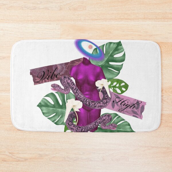 Item preview, Vibe high Greek  stone and nature with snakes and trippy flower 3 purple designed and sold by VantaTheArtist.