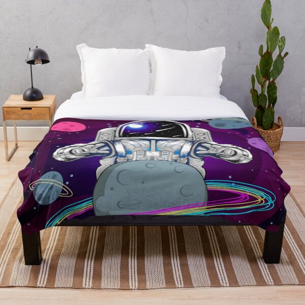 Item preview, Astronaut and planet in space designed and sold by TheSkullArmy.