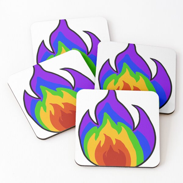 Item preview, Rainbow Flame designed and sold by CalliesArt.